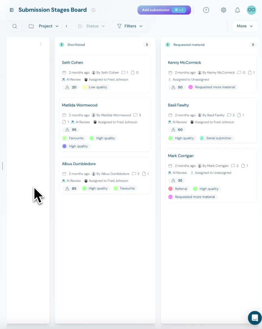 Play button for Workflow management
